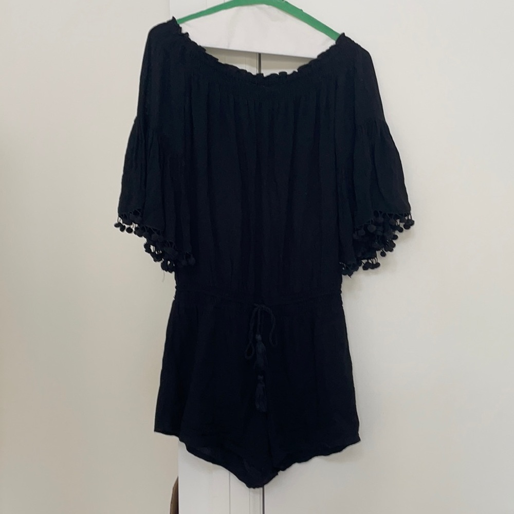 Anthropologie Lilka off-the-shoulder romper